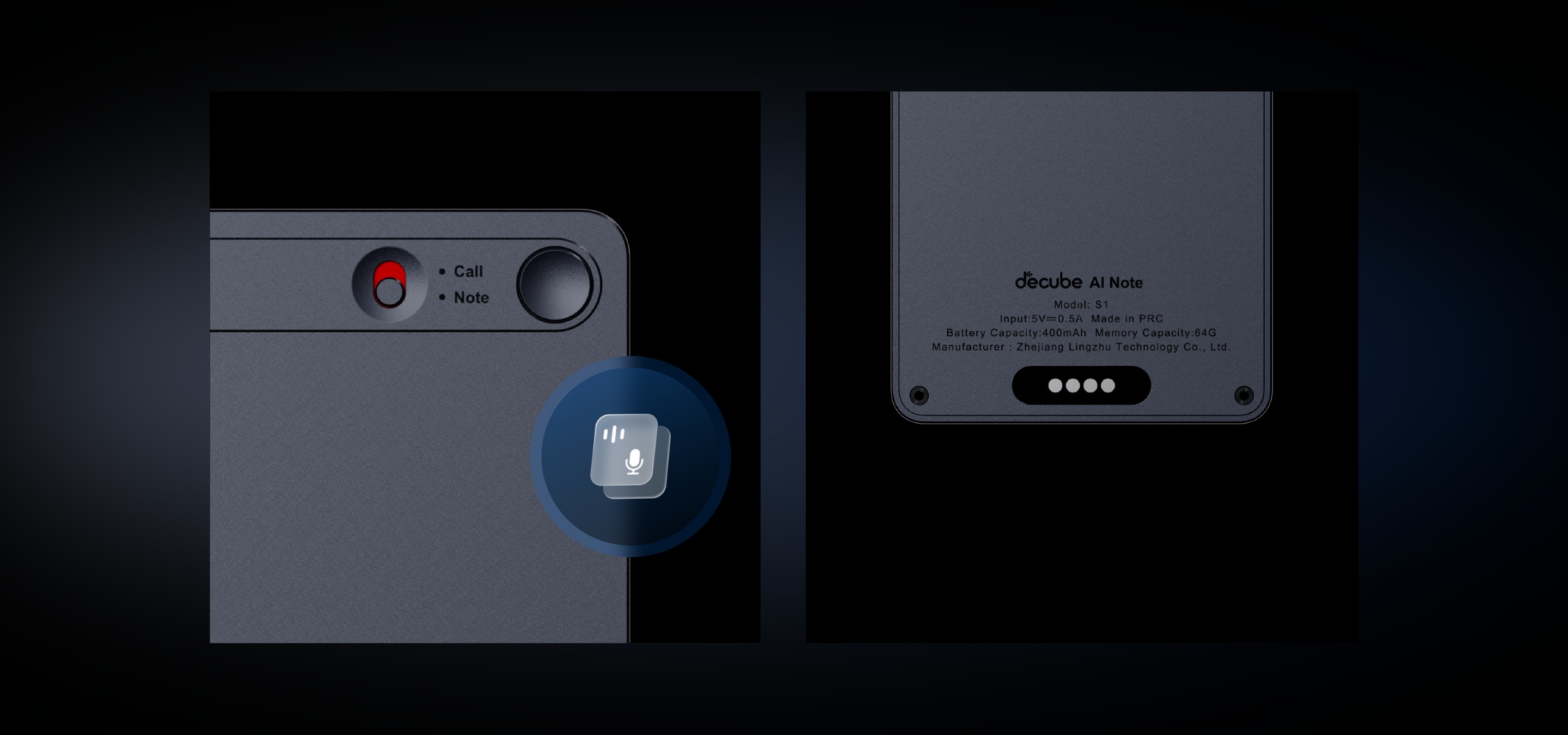 S1 Lite one-touch recording