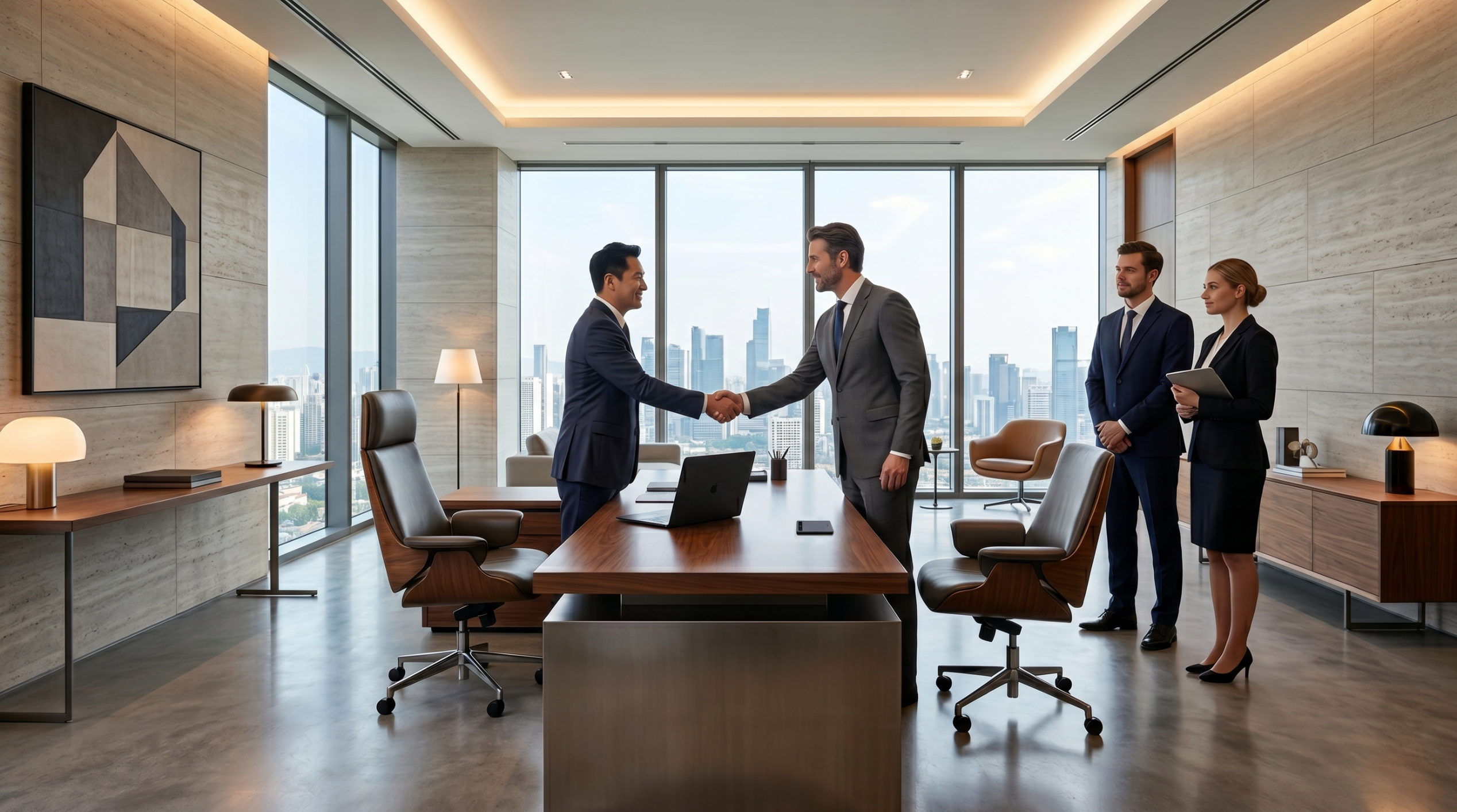 High-end business meeting